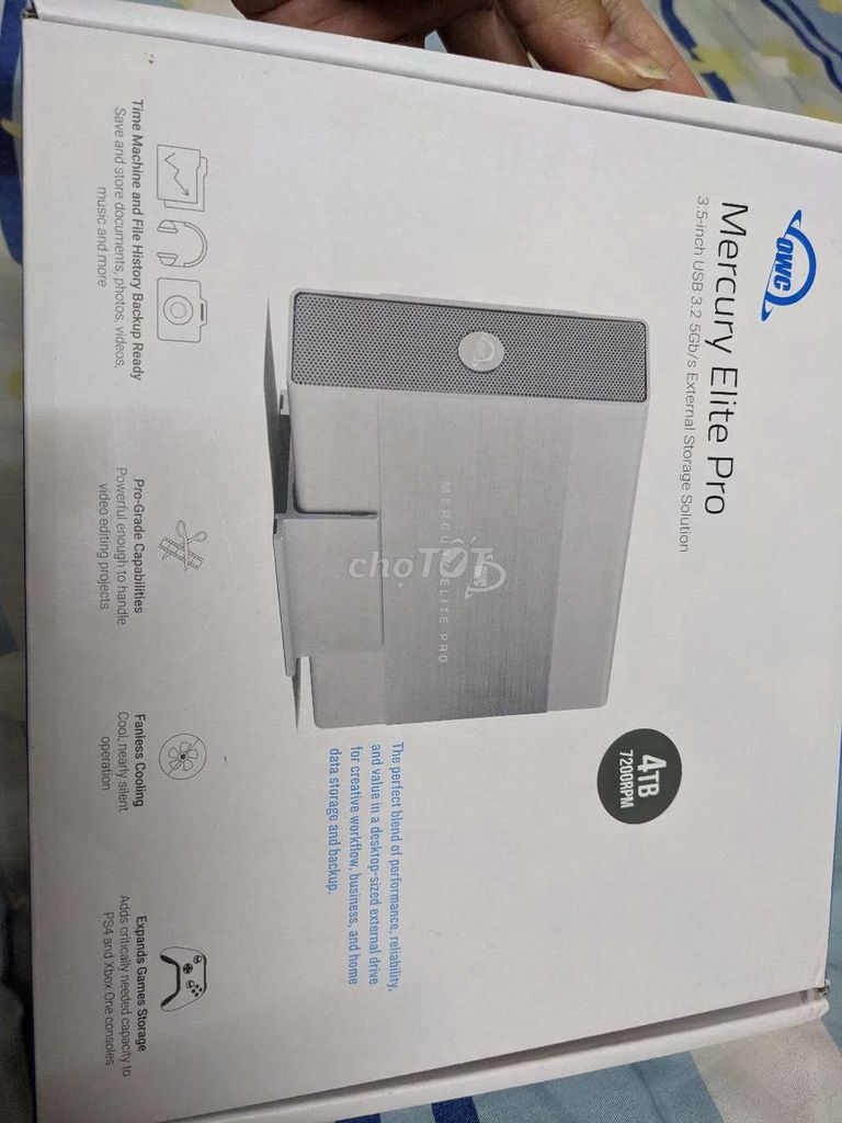 OWC Mercury Elite Pro 4TB Bạc USB 3.2 Gần như mới. Mua bán Linh kiện (RAM, Card...) tại Huyện Hoài Đức Hà Nội được đăng bởi Sky hình 1