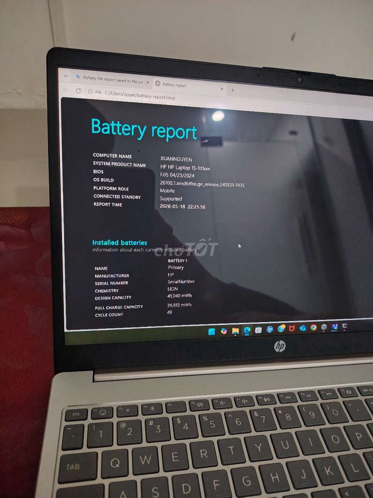 HP 15-fd1xxx 16GB/512GB Bạc. Mua bán Laptop tại Thành phố Đà Lạt Lâm Đồng được đăng bởi Vl Vl hình 1