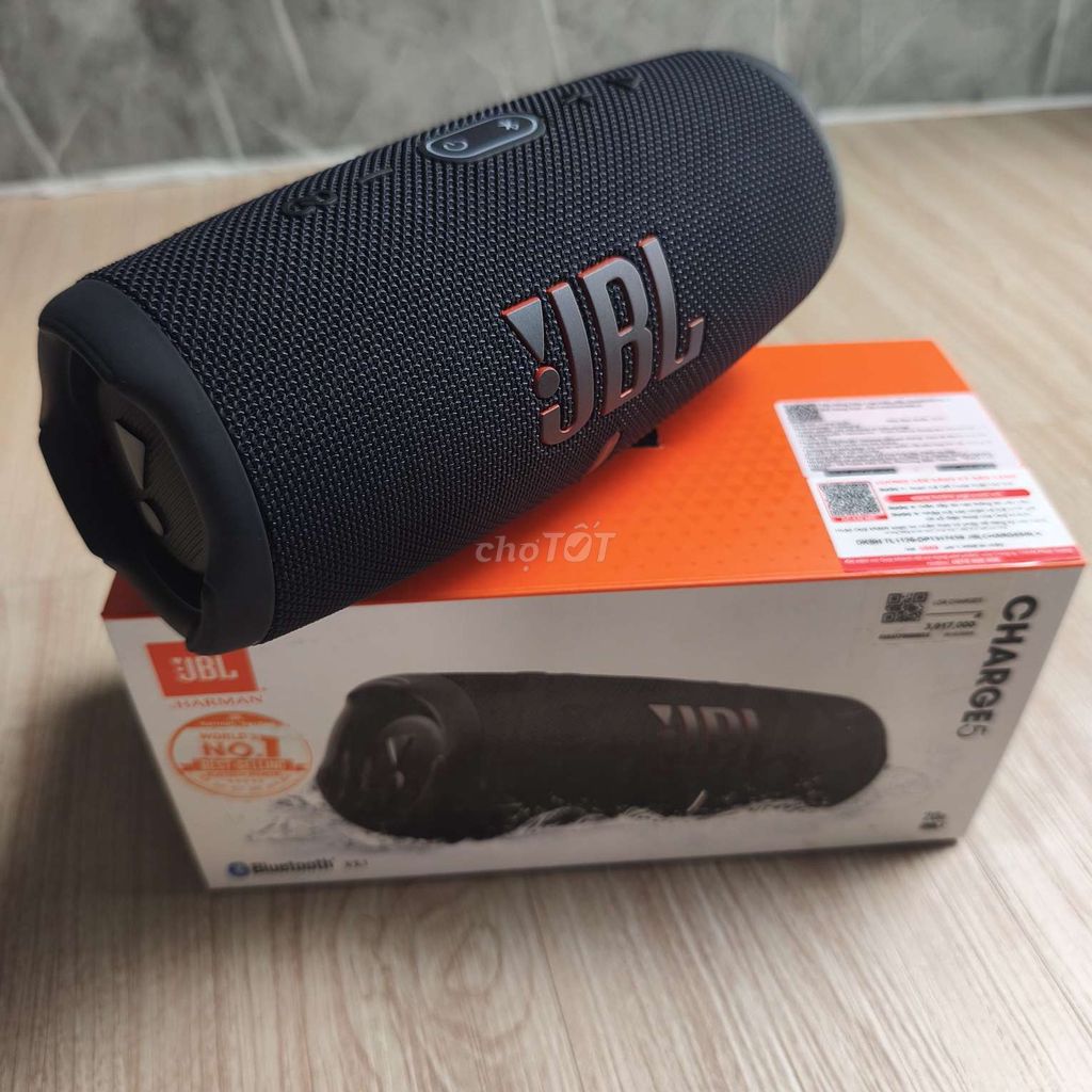Loa Bluetooth JBL Charge 5 Đen. Mua bán Tivi, Âm thanh tại Quận Liên Chiểu Đà Nẵng được đăng bởi Thuan Nguyen hình 1