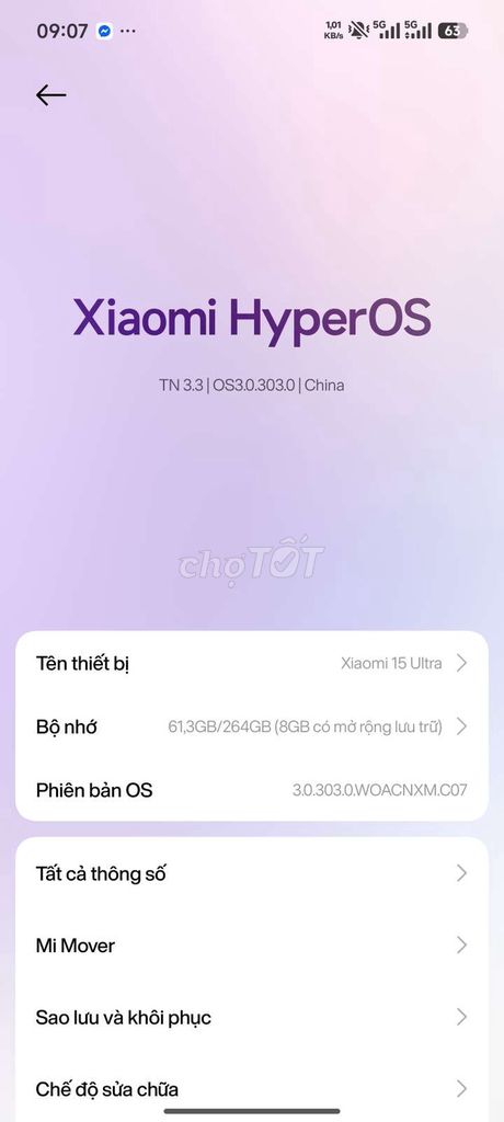 Xiaomi 15 Ultra 12GB/256GB Trắng. Mua bán Điện thoại tại Huyện Hóc Môn Tp Hồ Chí Minh được đăng bởi Trần Đình Bảo Tín hình 1