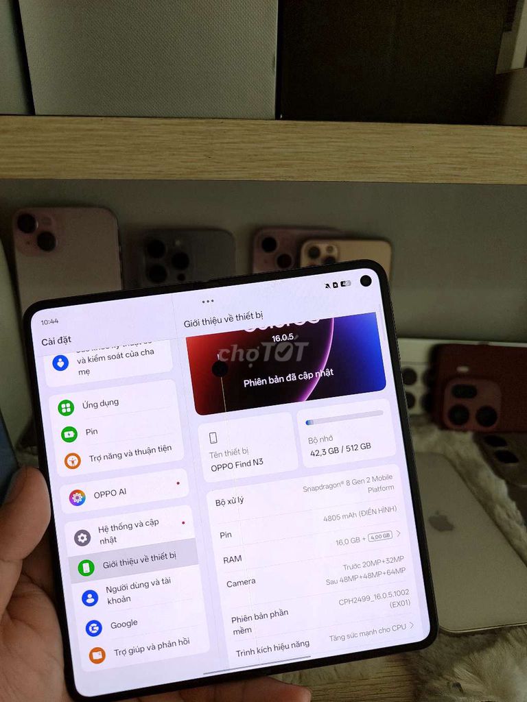 Oppo Find N3 512GB Đen MH sọc. Mua bán Điện thoại tại Quận Tân Phú Tp Hồ Chí Minh được đăng bởi LUCKY SHOP hình 1