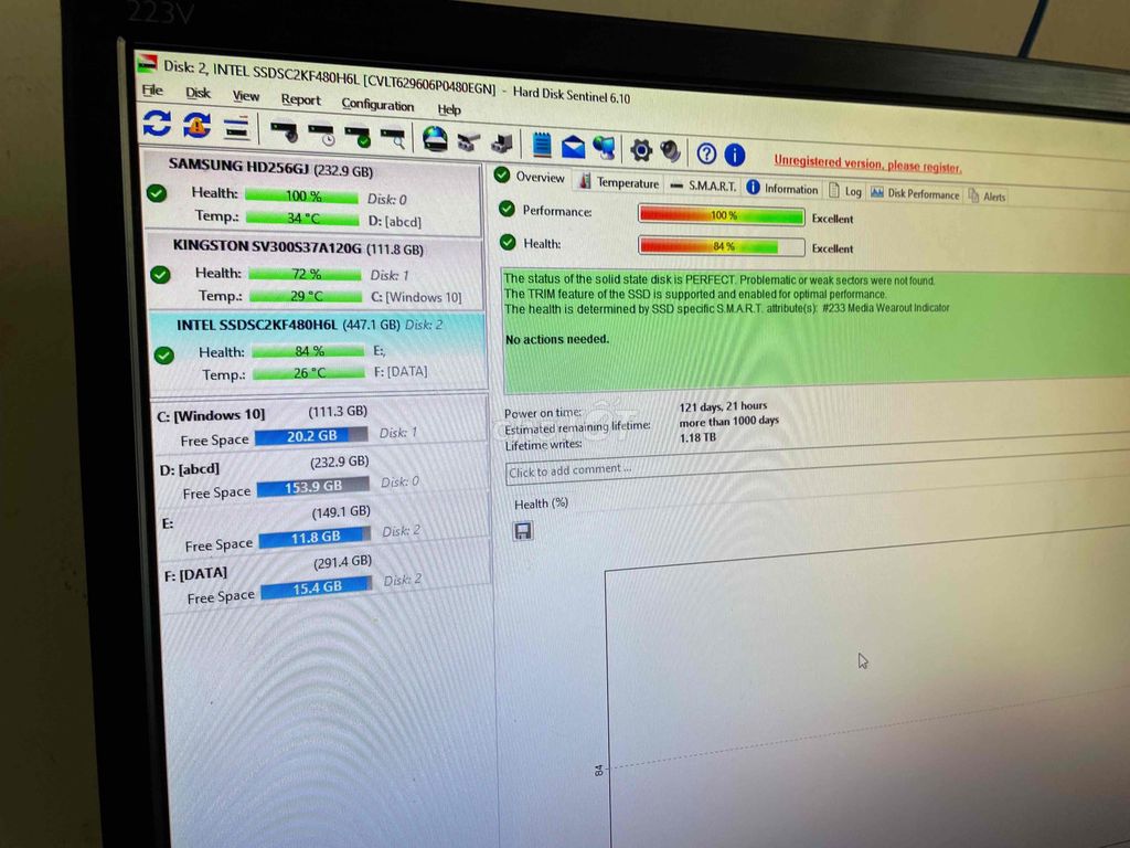 SSD Intel 480gb