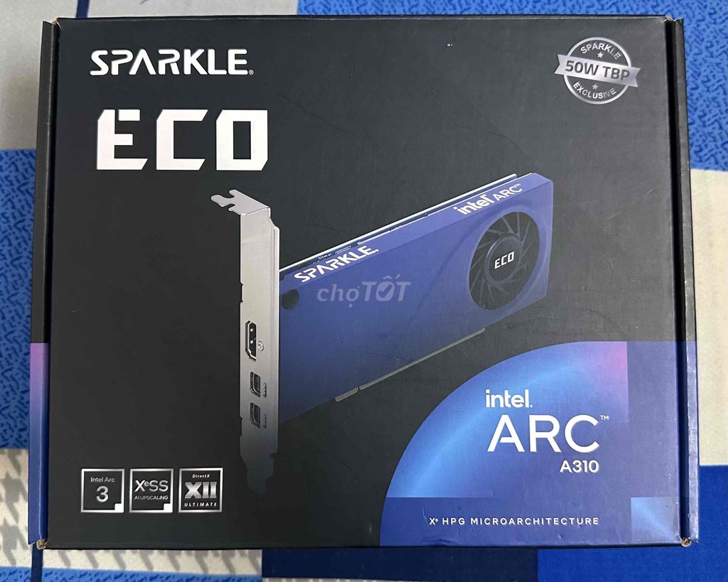 Card Intel ARC A310 ECO 4GB xách tay. Mua bán Linh kiện (RAM, Card...) tại Thành phố Vĩnh Long Vĩnh Long được đăng bởi Nguyễn Nam hình 1