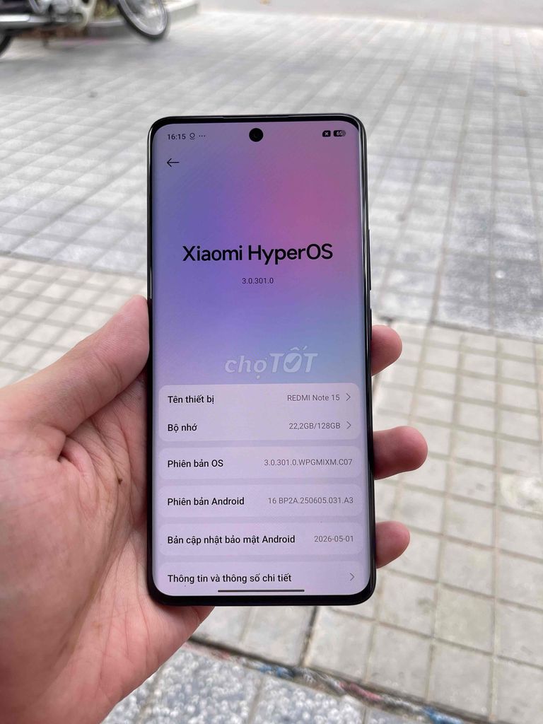 Xiaomi Redmi Note 15 6GB/128GB Đen. Mua bán Điện thoại tại Thành phố Hà Tĩnh Hà Tĩnh được đăng bởi Tuấn anh hình 1