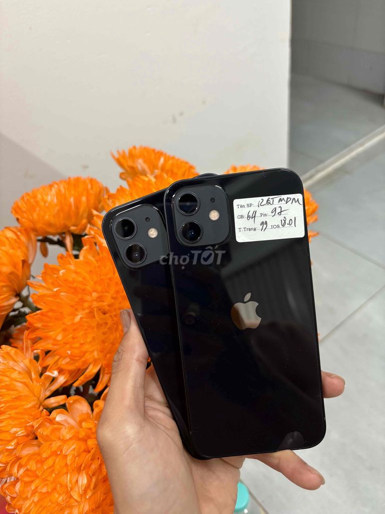 ip12 64gb QT mdm máy zin ốc đẹp 98,5-99%