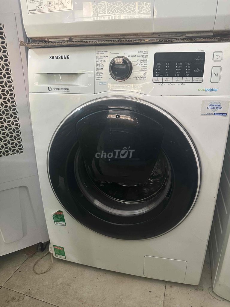Máy giặt Samsung 8.5kg Inverter cũ Trắng. Mua bán Máy giặt tại Quận 7 Tp Hồ Chí Minh được đăng bởi shop đồ cũ hình 1