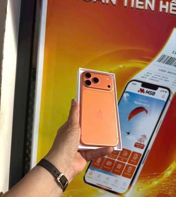 iphone17promax 256gb cam qtế mỹ pin100 zin áp suất