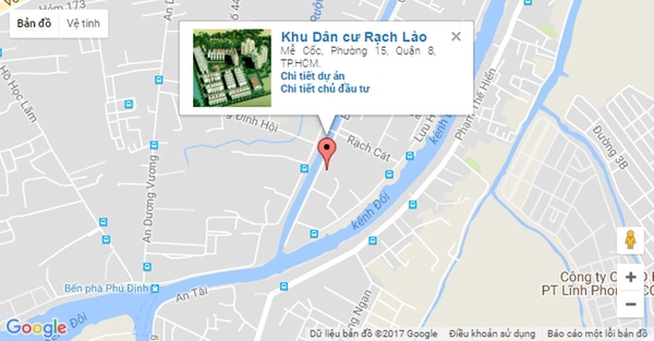 Bán đất KDC Rạch Lào , đường Mễ Cốc - Q8 , DT 98m²