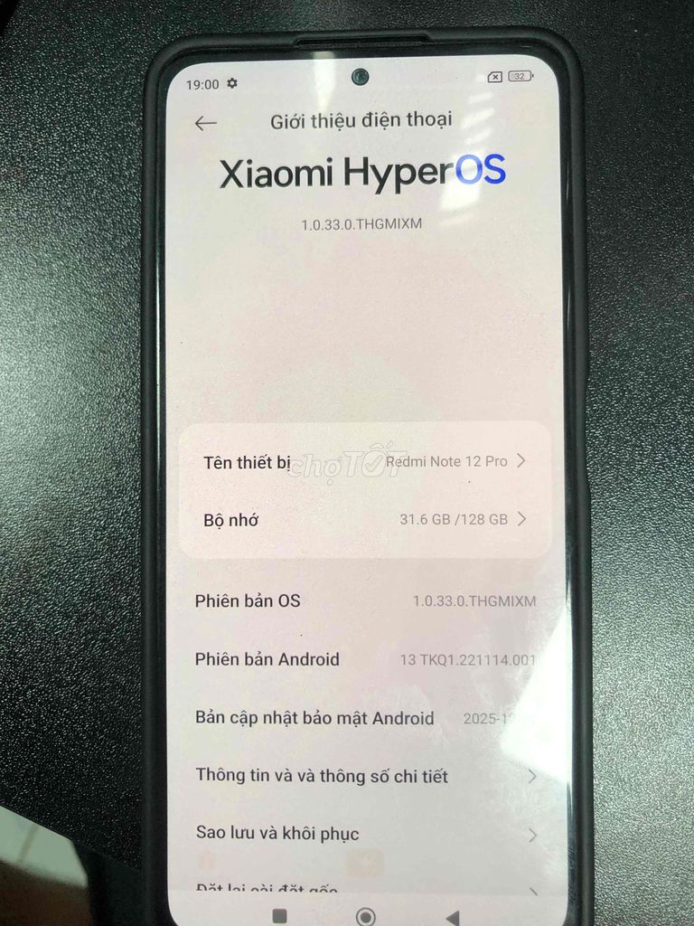 Xiaomi Redmi Note 12 Pro 128GB Đen 8GB. Mua bán Điện thoại tại Quận Gò Vấp Tp Hồ Chí Minh được đăng bởi Kiệt hình 1