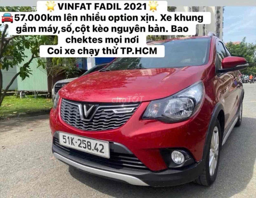 VinFast Fadil 2021 1.4 AT 57000 km. Mua bán Ô tô tại Quận 7 Tp Hồ Chí Minh được đăng bởi HỮU HƯNG hình 1