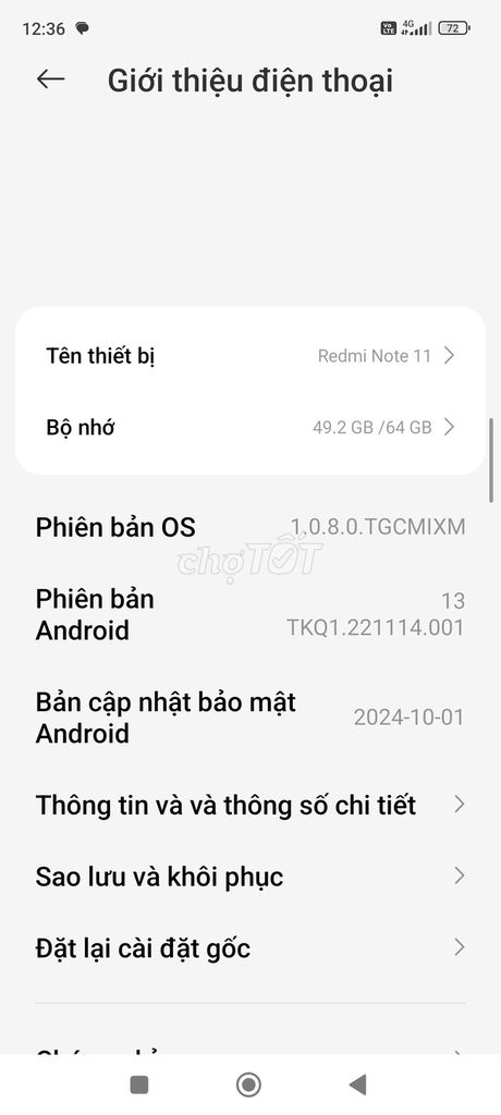Xiaomi Redmi Note 11 64GB Đen. Mua bán Điện thoại tại Quận Hoàng Mai Hà Nội được đăng bởi Nguyễn Văn phòng  hình 1