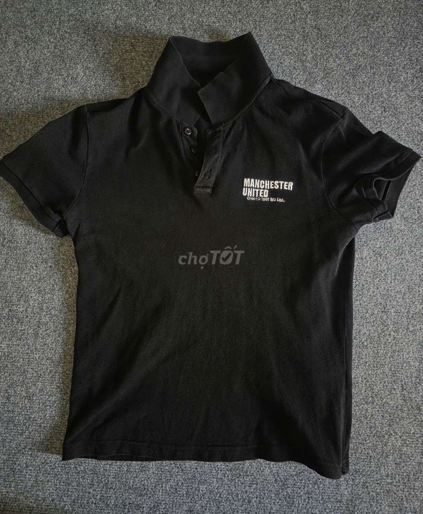Áo Polo Manchester United Nam S Đen Cotton. Mua bán Quần áo tại Quận Hoàng Mai Hà Nội được đăng bởi Lãng Du hình 1