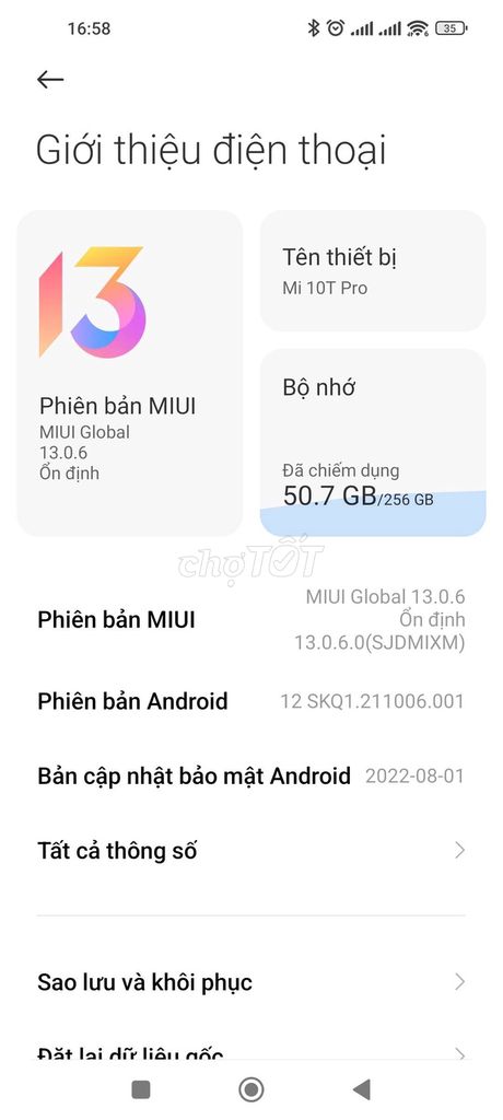 Xiaomi Mi 10T Pro 256GB. Mua bán Điện thoại tại Huyện Phúc Thọ Hà Nội được đăng bởi Nhật Minh hình 1