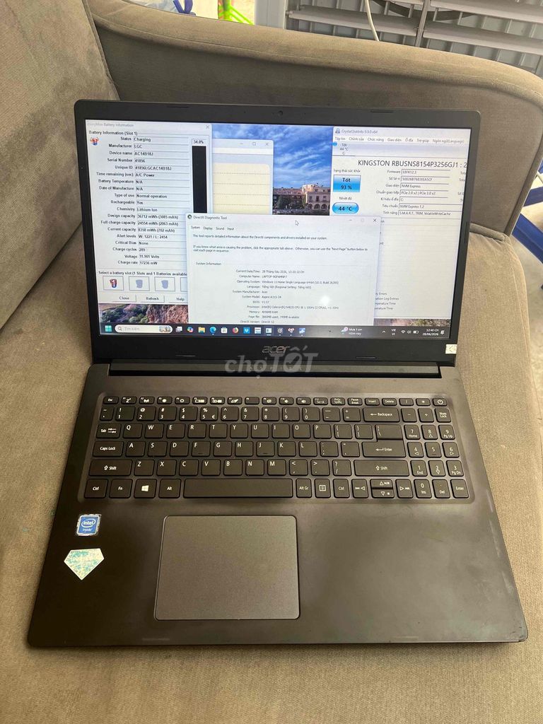 Acer Aspire Celeron N4020 4GB/256GB Đen. Mua bán Laptop tại Quận Đống Đa Hà Nội được đăng bởi HQ Computer hình 1