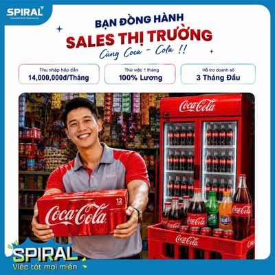 [ĐỒNG HỚI] TUYỂN SALES THỊ TRƯỜNG COCA-COLA