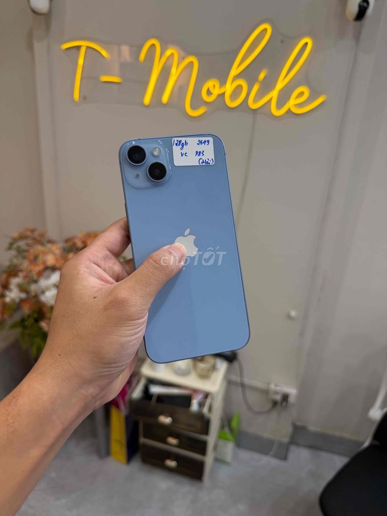 14 Plus 128Gb Quốc Tế zin full bản khay sim. Mua bán Điện thoại tại Quận Thanh Xuân Hà Nội được đăng bởi Ngô Tráng T Mobile hình 1