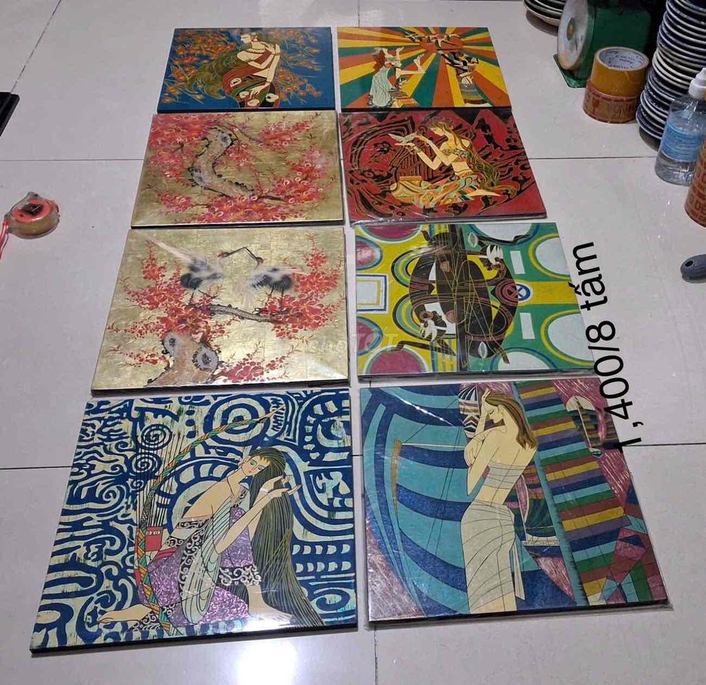 Tranh sơn mài trừu tượng. Mua bán Đồ sưu tầm, đồ cổ tại Quận 6 Tp Hồ Chí Minh được đăng bởi shop decor đồ xưa cũ hình 1