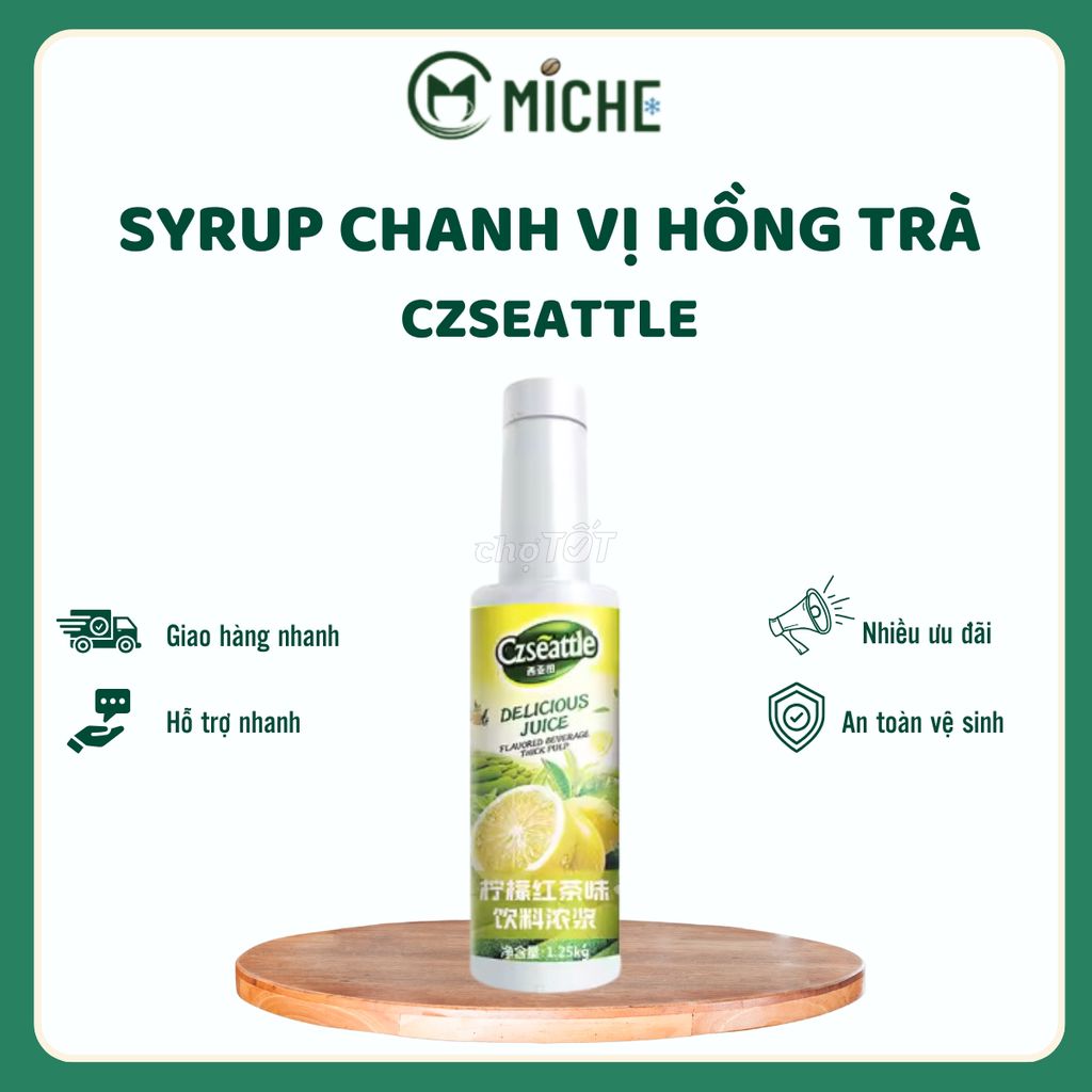 Syrup Chanh Vị Hồng Trà ,Czseattle, 1.25kg