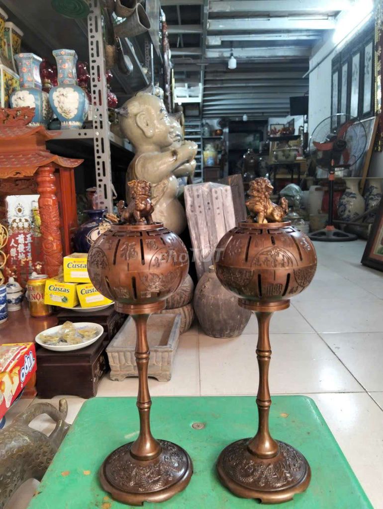 Lư xông trầm Đồng đỏ 23cm. Mua bán Đồ sưu tầm, đồ cổ tại Quận Hà Đông Hà Nội được đăng bởi Nguyễn Hoàng Trung  hình 1