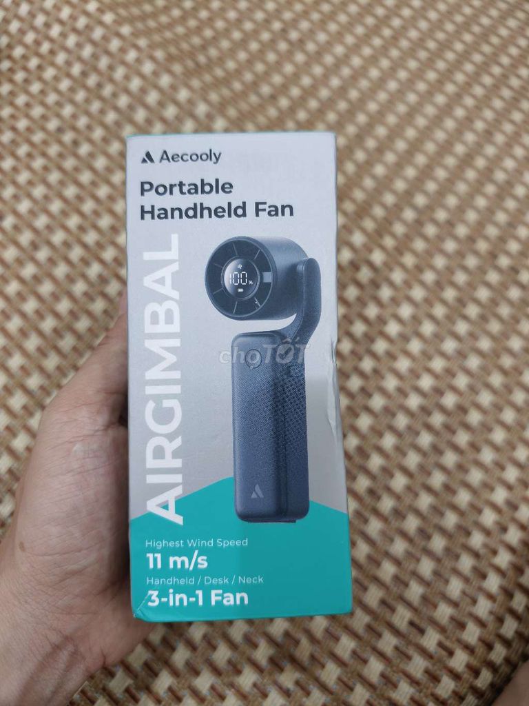 Quạt cầm tay Aecooly AirGimbal Đen. Mua bán Quạt tại Quận Lê Chân Hải Phòng được đăng bởi Thắng hình 1