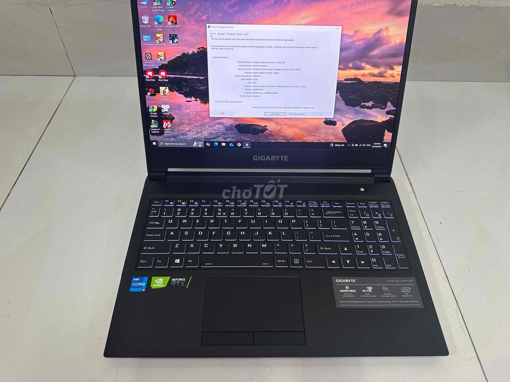 Gigabyte G5 MD i5 11400h 16g 512gb 3050ti nguyên z