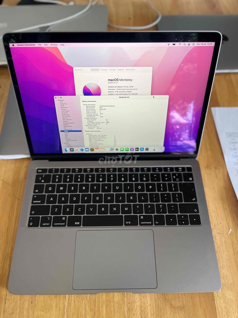 Apple MacBook Air 2019 i5 13 inch 8GB/256GB Xám. Mua bán Laptop tại Quận Sơn Trà Đà Nẵng được đăng bởi BƠ BƯ Macbook Cũ hình 1