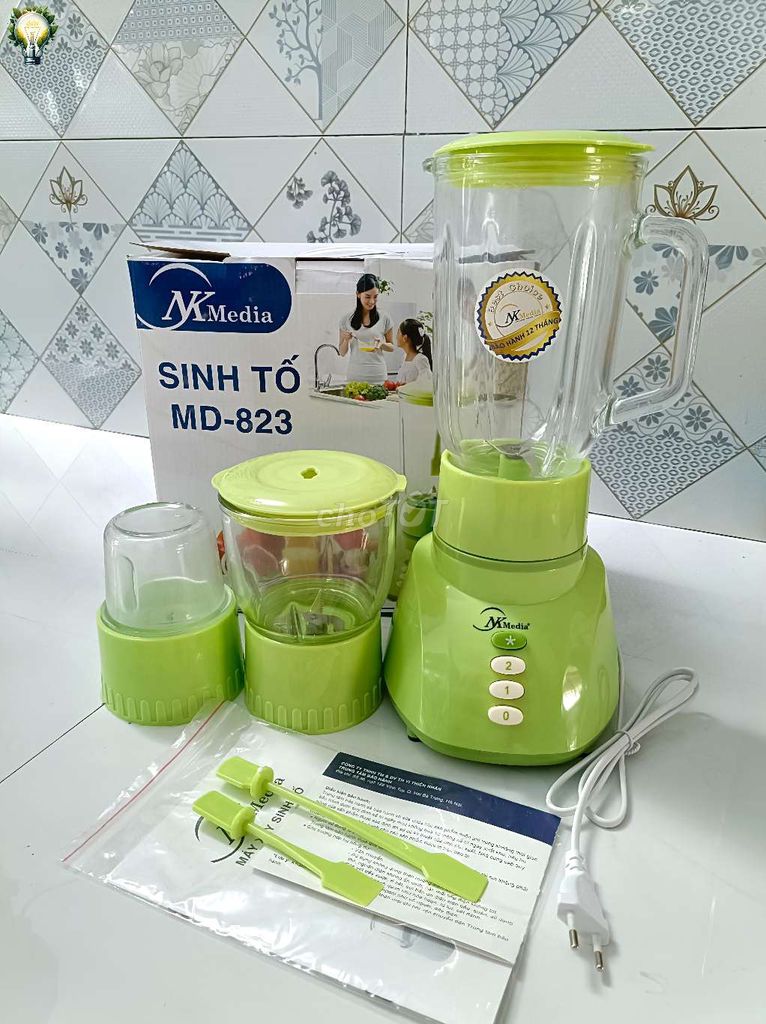 Máy sinh tố NK Media MD-823 Thủy tinh, Inox. Mua bán Bếp, lò, đồ điện nhà bếp tại Thành phố Rạch Giá Kiên Giang được đăng bởi NHÃ ĐAN KG hình 1