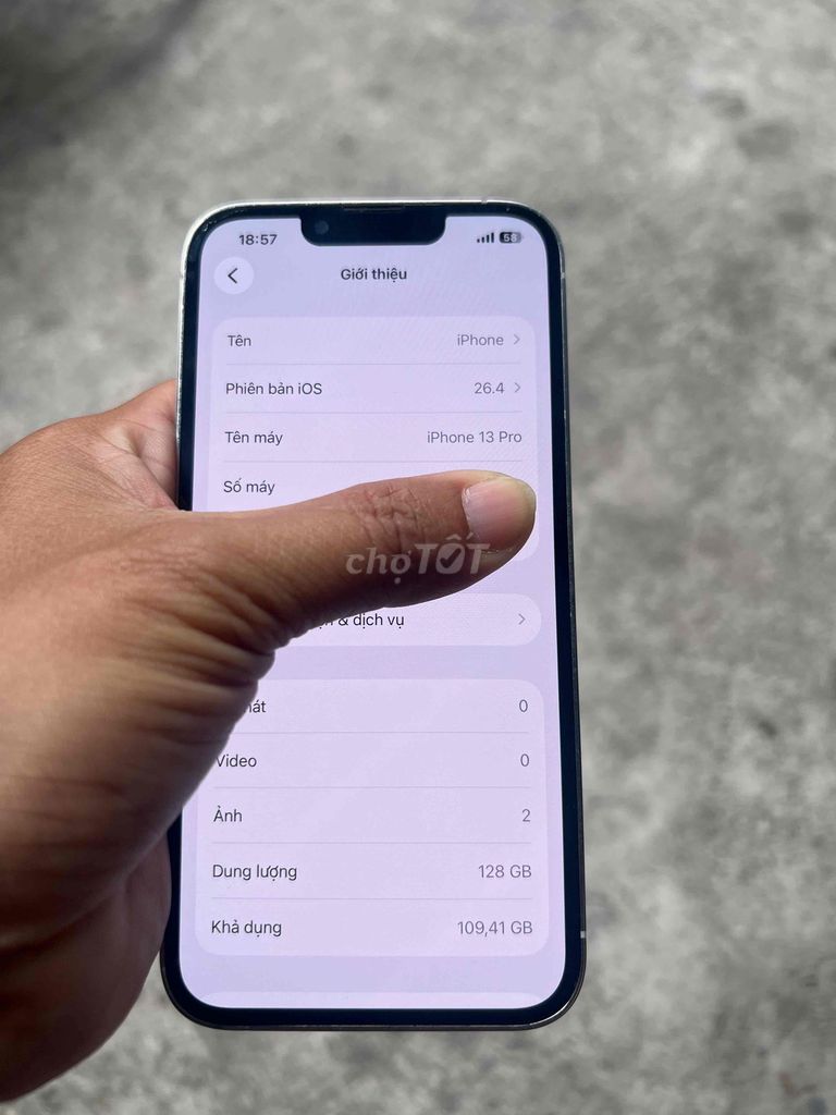 iPhone 13 Pro 128GB Bạc Máy Zin. Mua bán Điện thoại tại Quận 12 Tp Hồ Chí Minh được đăng bởi KPApple hình 1
