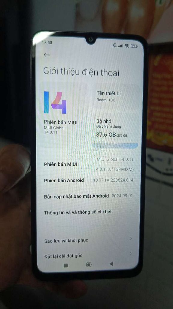 Xiaomi Redmi 13C 256GB Đen. Mua bán Điện thoại tại Thành phố Thủ Đức Tp Hồ Chí Minh được đăng bởi Hoa Huong Duong Nguyen hình 1