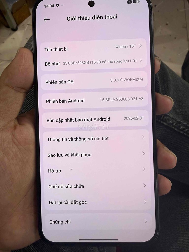 Xiaomi 15T 12/512GB Đen. Mua bán Điện thoại tại Thành phố Thủ Đức Tp Hồ Chí Minh được đăng bởi Phuc hình 1