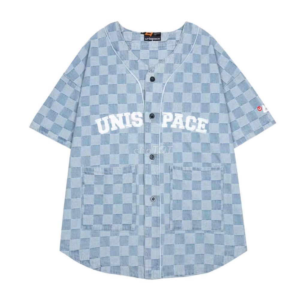 Áo bóng chày Unispace Denim XL. Mua bán Quần áo tại Quận Nam Từ Liêm Hà Nội được đăng bởi Minh Tuệ hình 1