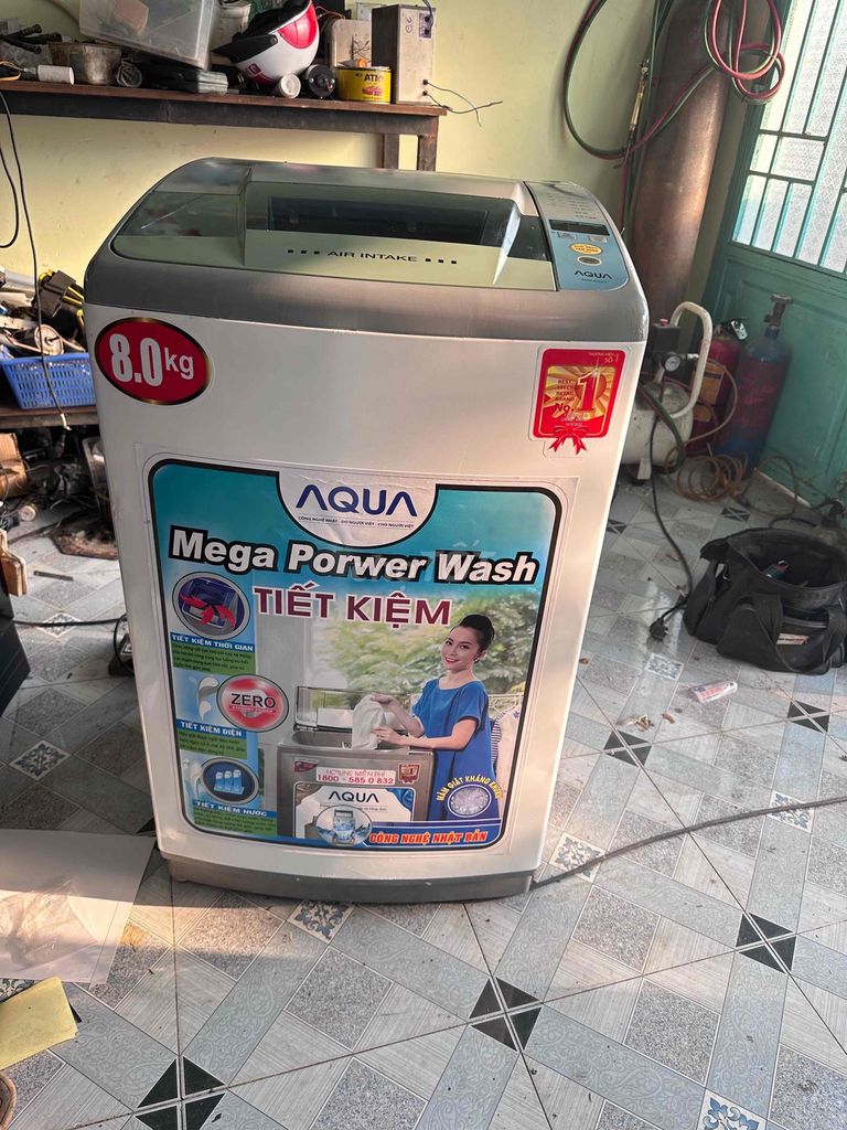 Máy giặt AQUA 8KG Trắng Đã qua sử dụng. Mua bán Máy giặt tại Huyện Tam Nông Đồng Tháp được đăng bởi điện lạnh TÝ hình 1