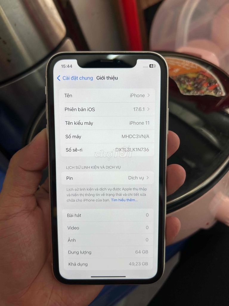 iPhone 11 64GB Trắng. Mua bán Điện thoại tại Quận Cái Răng Cần Thơ được đăng bởi tui là tui hình 1