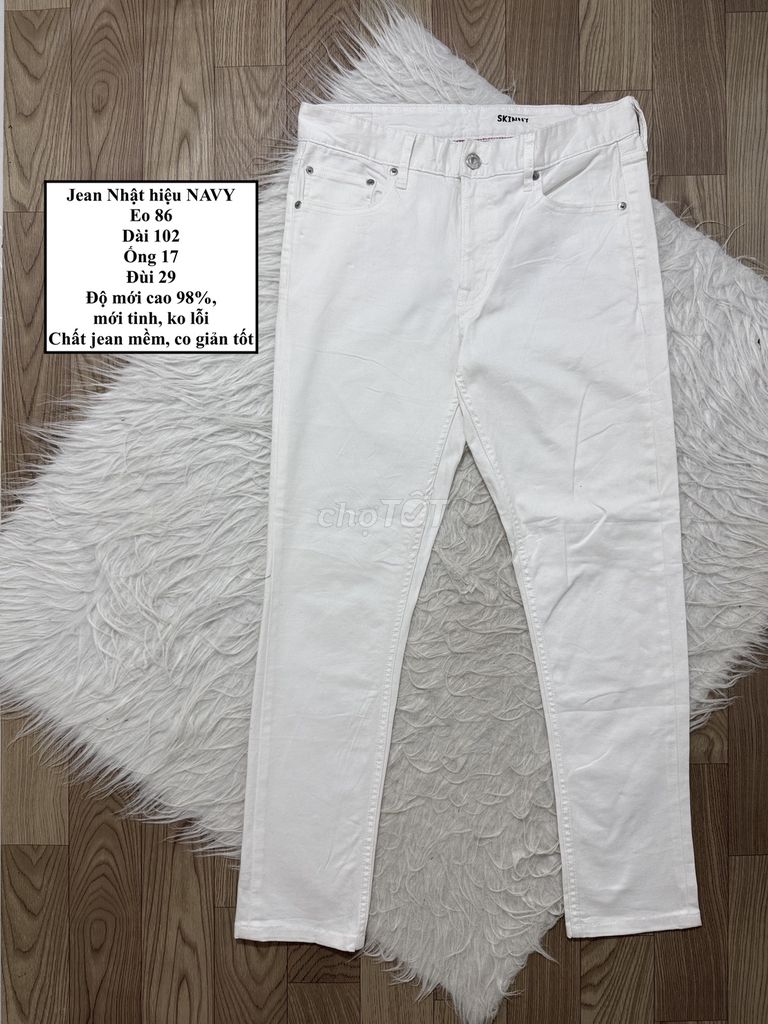 Quần jean nam NAVY Jean size 33. Mua bán Quần áo tại Huyện Châu Thành Tiền Giang được đăng bởi BI ĐỒ SI HIỆU CHÍNH HÃNG hình 1
