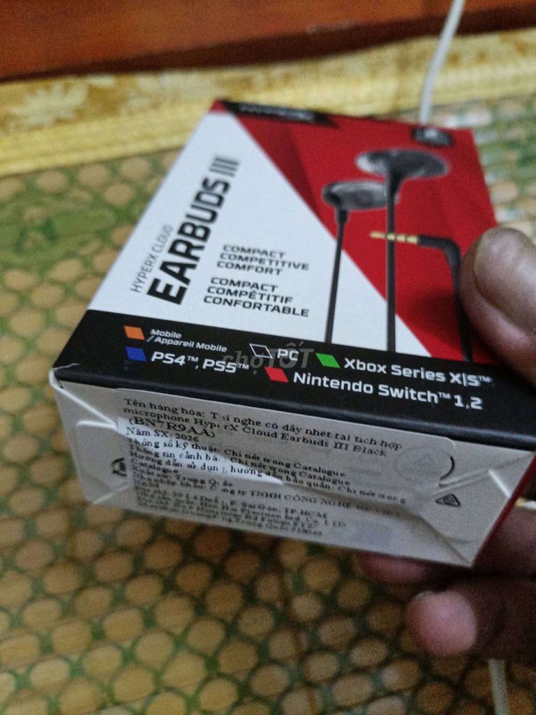 Tai nghe HyperX Cloud Earbuds III S Đen. Mua bán Tivi, Âm thanh tại Quận Hai Bà Trưng Hà Nội được đăng bởi ĐẶNG QUANG TUẤN hình 1