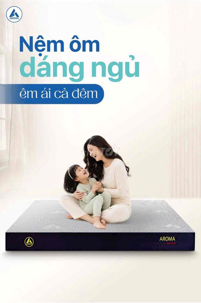 Nệm Foam Aroma Super. Mua bán Giường, chăn ga gối nệm tại Thành phố Long Xuyên An Giang được đăng bởi Nệm Giá Kho Mỹ Xuyên hình 1
