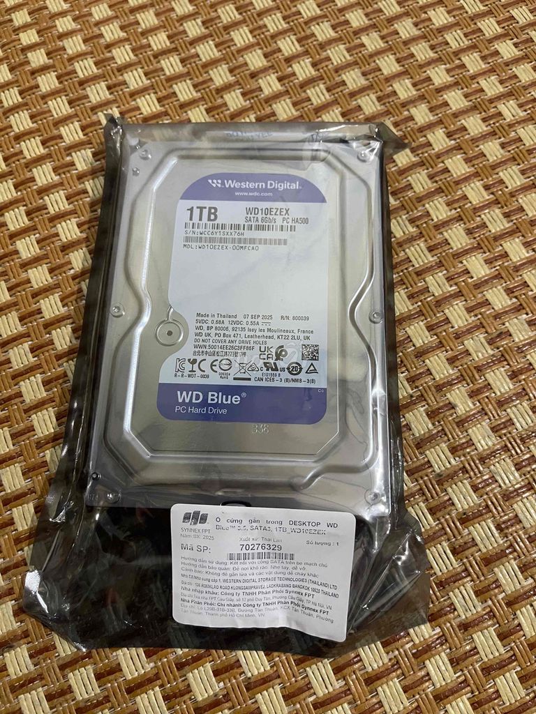 Ổ cứng HDD Western Digital WD10EZEX 1TB Mới. Mua bán Linh kiện (RAM, Card...) tại Quận Nam Từ Liêm Hà Nội được đăng bởi Nguyễn Đức Cảnh hình 1