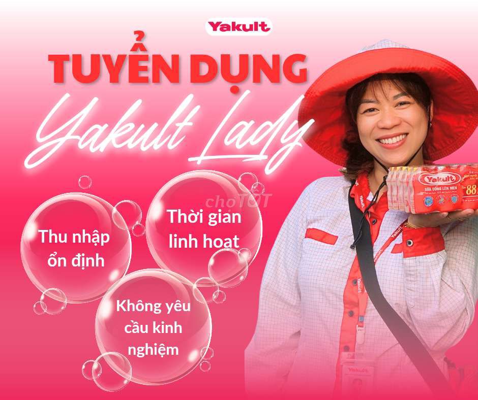 TUYỂN 5 VỊ TRÍ NỮ BÁN HÀNG - YAKULT LADY