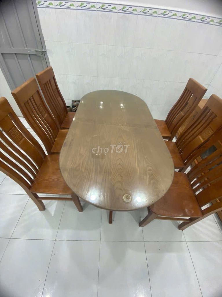 Bộ bàn ăn Gỗ Nâu 6 ghế Đơn giản. Mua bán Bàn ghế tại Thành phố Thủ Dầu Một Bình Dương được đăng bởi NguyentaiNT hình 1