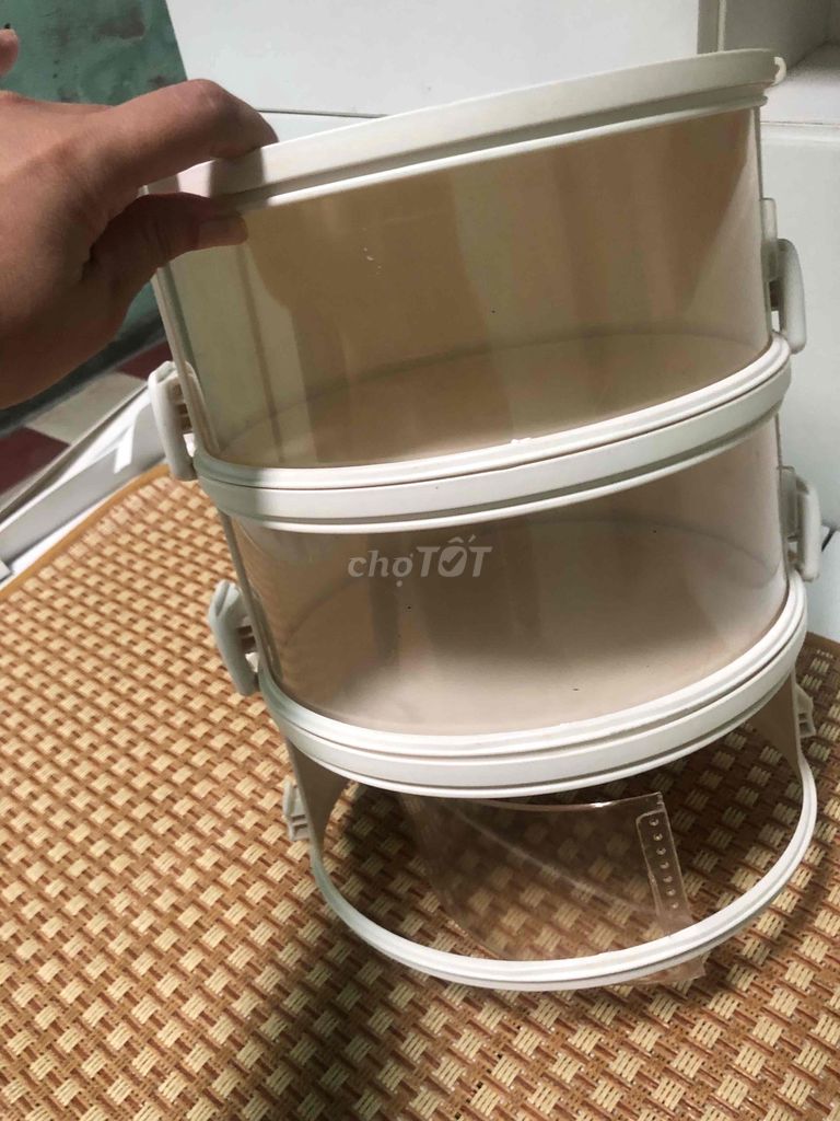Hộp đựng thức ăn 3 tầng Trắng. Mua bán Dụng cụ nhà bếp tại Quận 1 Tp Hồ Chí Minh được đăng bởi Bùi Thế Tiến  hình 1