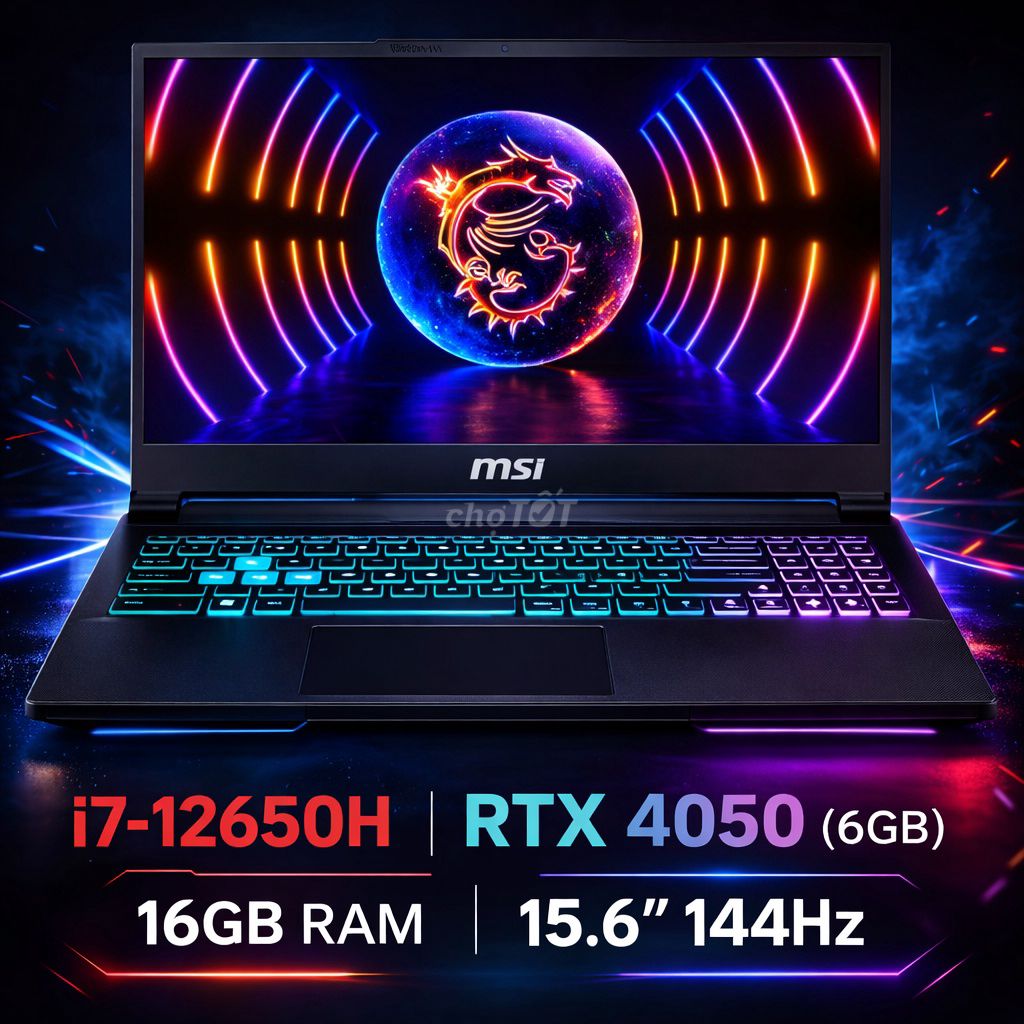 𝗟𝗮𝗽𝘁𝗼𝗽 𝗚𝗮𝗺𝗶𝗻𝗴 𝗠𝗦𝗜 𝗖𝘆𝗯𝗼𝗿𝗴 𝟭𝟱 𝗥𝗧𝗫𝟰𝟬𝟱𝟬/𝗜𝟳 Giá Nhanh. Mua bán Laptop tại Thành phố Thủ Đức Tp Hồ Chí Minh được đăng bởi XUÂN HOÀNG hình 1