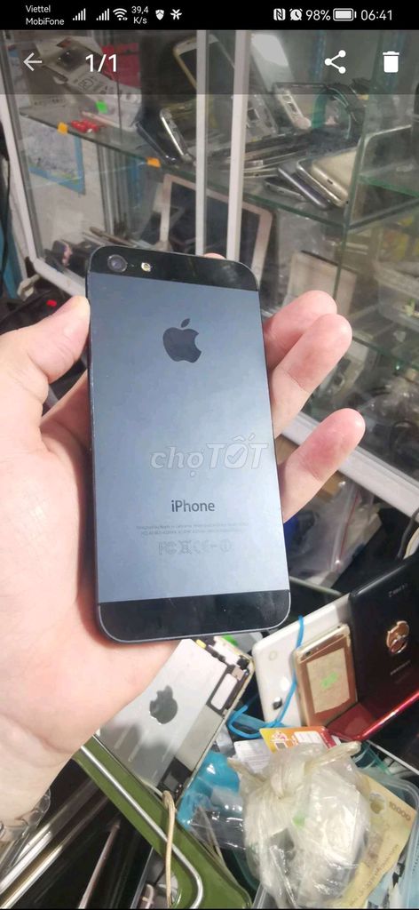 Iphone 5 làm máy phụ đã ẩn icloud nha