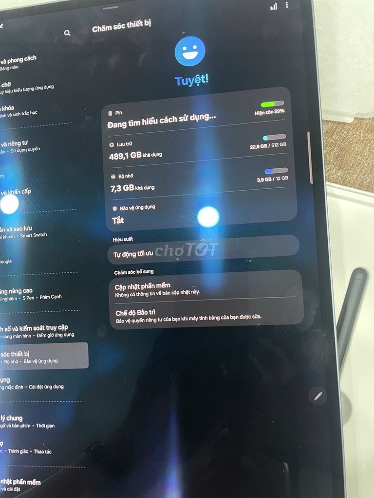 Samsung Galaxy Tab S10 Ultra 12GB/512GB Xám. Mua bán Máy tính bảng tại Quận Bình Tân Tp Hồ Chí Minh được đăng bởi Phạm lê khôi  hình 1