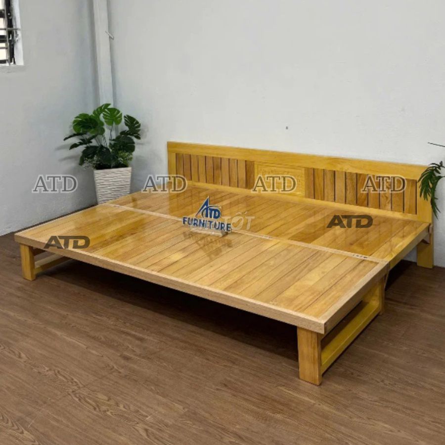 GIƯỜNG GỖ GẤP--GIƯỜNG GỖ ĐẸP--GIƯỜNG GẤP--GIƯỜNG. Mua bán Giường, chăn ga gối nệm tại Quận 1 Tp Hồ Chí Minh được đăng bởi Nhi Nguyen Nội thất ATD hình 1