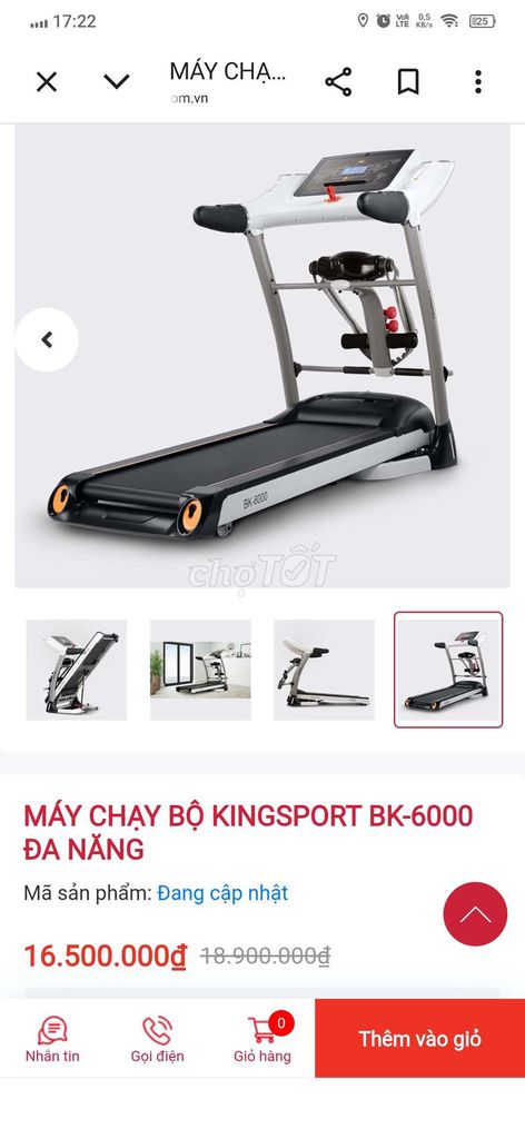 Máy chạy bộ Kingsport BK-6000 4.0HP mới 90%