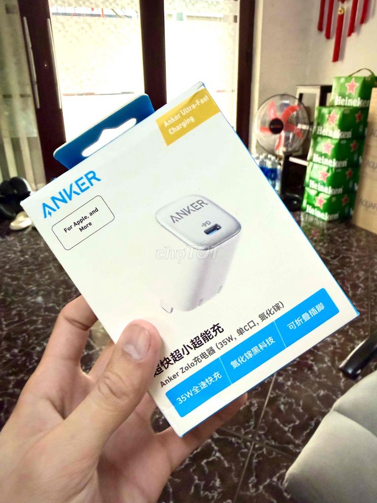 Củ sạc Anker Zolo 35W siêu nhanh. Mua bán Phụ kiện (Màn hình, Chuột...) tại Thành phố Vũng Tàu Bà Rịa - Vũng Tàu được đăng bởi Quốc Hưng hình 1