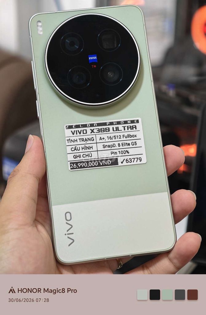 Vivo X300 Ultra 16GB/512GB Xanh. Mua bán Điện thoại tại Quận Ninh Kiều Cần Thơ được đăng bởi Zelda Phone hình 1