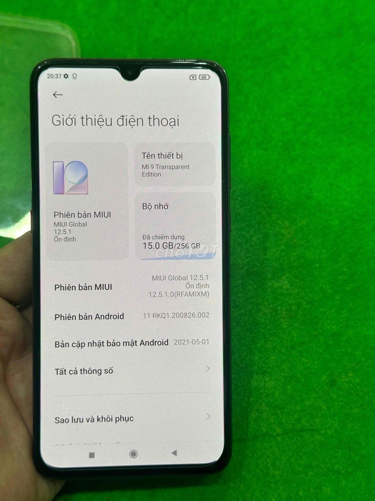 Xiaomi Mi9 Transparent Edition, bản 8/256, đen, QT. Mua bán Điện thoại tại Quận Hoàng Mai Hà Nội được đăng bởi Yến Trang hình 1
