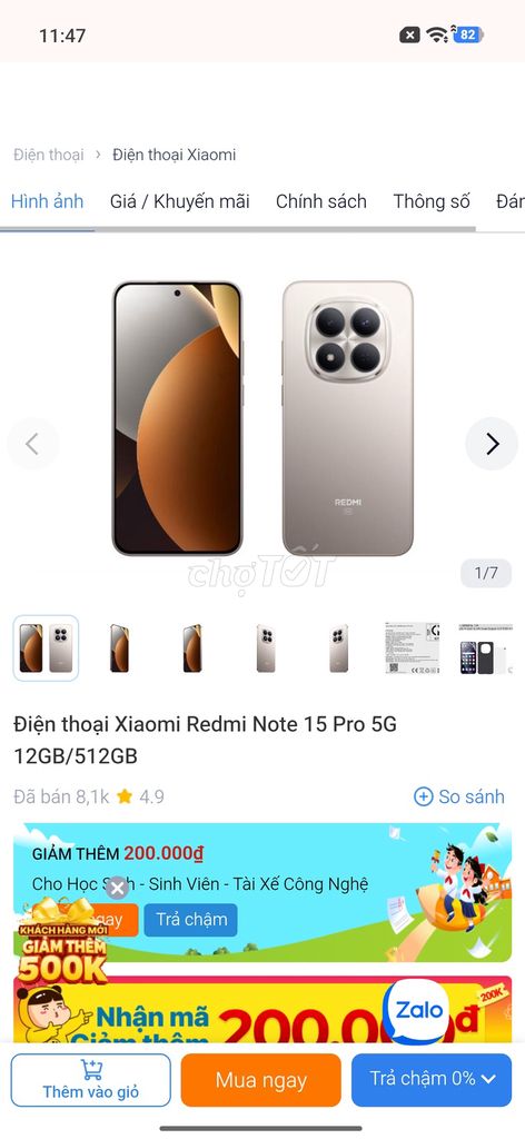 Xiaomi Redmi Note 15 Pro 5G 12GB/512GB Titan xám. Mua bán Điện thoại tại Thành phố Mỹ Tho Tiền Giang được đăng bởi Trai Miền Tây hình 1