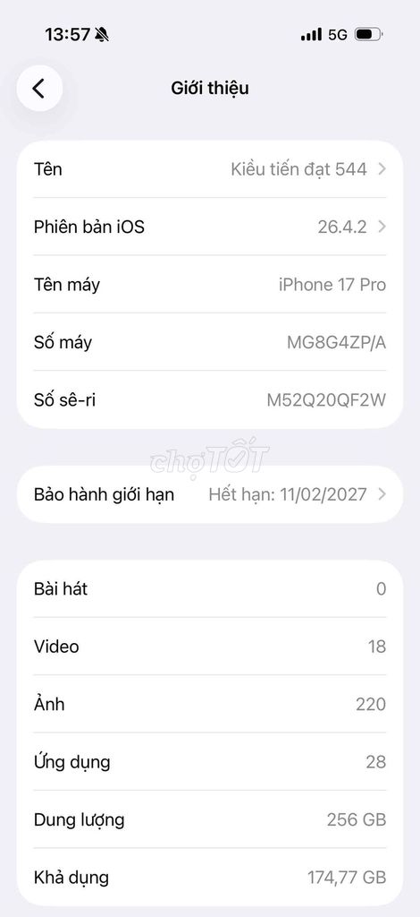 Apple iPhone 17 Pro 256GB Trắng. Mua bán Điện thoại tại Quận Cầu Giấy Hà Nội được đăng bởi Tiến Đạt BĐS Hà Nội hình 1